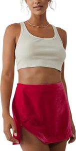 Юбка Free People Annalise Velvet Mini, цвет Pink Phenom