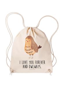 Рюкзак для отдыха Сова Довольна, говоря в кремовом цвете Mr. & Mrs. Panda