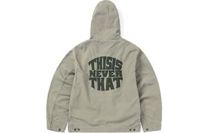 Thisisneverthat Стираная куртка карго унисекс хаки серый, Khaki Gray