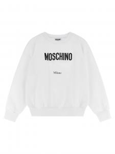 Свитшот с логотипом MOSCHINO KID TEEN, черный