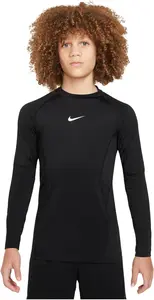 Футболка Pro Dri-fit с длинным рукавом Nike Kids, Black/White