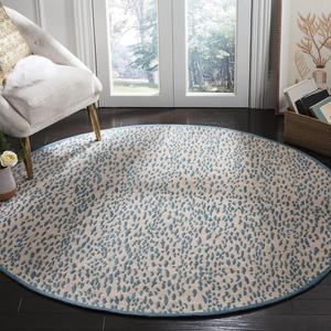 SAFAVIEH Marbella коллекция круглый ковер 183 x 183 см бежевый/синий MRB657H ручной работы из шенилла