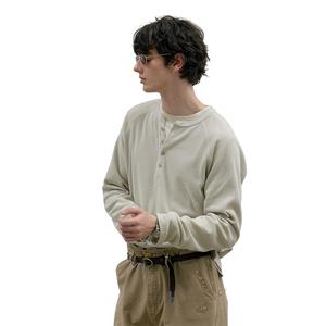 C2H4 Western Textured Henley Shirt Unisex