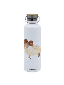 Mr. & Mrs. Panda Белая бутылка для напитков со знаком зодиака Овен, без надписи