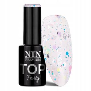 NTN Premium TOP No Wipe для гибридного лака TOP 2in1 PARTY с частицами