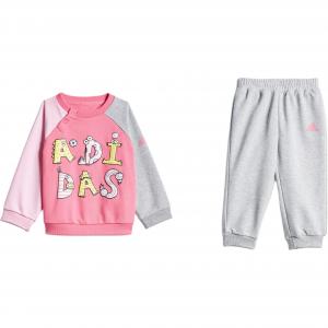Повседневная спортивная одежда для малышей Adidas, Розовый/Средний Хизер Серый/Полу Неоновый Розовый