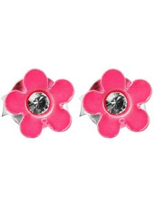 Adeliás Детские серьги - серьги-гвоздики из серебра 925 пробы с серебряными стразами