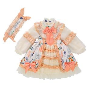 Платье для девочек PROTECTCAMEL, оранжевый+headdress