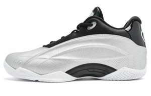 Баскетбольные кроссовки мужские низкие серебристо-черные QIAODAN