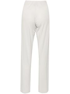 Прямые брюки с эластичным поясом Le Tricot Perugia, серый