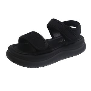 Сандалии с одним ремешком женские WUJI, Black