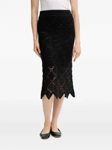 Юбка с эластичным поясом Dkny, черный