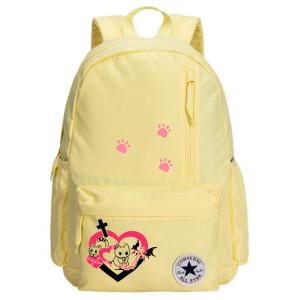 Converse Полиэстеровый рюкзак унисекс с изображением котёнка и кошачьей головы, Cat Heart Bat