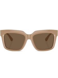 Солнцезащитные очки трапециевидной формы с монограммой Burberry Eyewear, бежевый