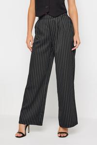 Широкие брюки в полоску Pixiegirl Petite, черный