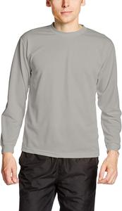 Футболка с длинными рукавами и круглым вырезом Glimmer 00304-ALT, сухая, 113 г (4,4 унции), серый