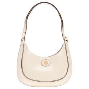 TORY BURCH Кожаная сумка Робинсон полумесяц женская белая