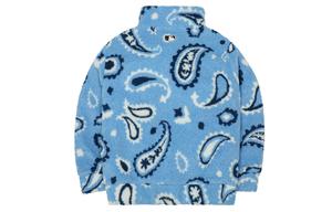 Флисовая куртка унисекс светло-голубого цвета Mlb