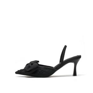 Dunnu Туфли на высоком тонком каблуке женские, черные