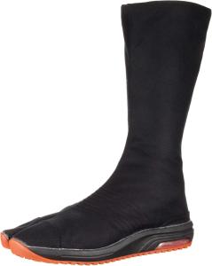 Традиционные японские ботинки-таби Marugo Air Jog V с 12 застежками и амортизирующей подошвой, черный