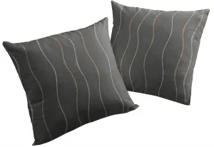 Вирт декоративная подушка "Сепино", чехол на подушку без наполнения, 2 шт Wirth 40х40 см, серый