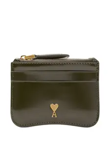 Кожаный держатель для карт Paris Paris Ami Paris, зеленый