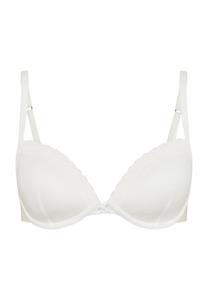 Бюстгальтер с мягкой чашкой, бантиком, кружевом, женский Sanetta, цвет Broken Weiss