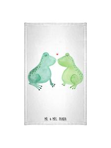 Mr. & Mrs. Panda Гостевое туалетное полотенце, лягушка, любовь без слов, белое