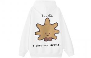 Толстовка Unisex Hooded Moderate Heavyweight ZIAREL, белый