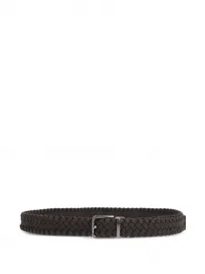 Плетеный ремень DOLCE & GABBANA, коричневый