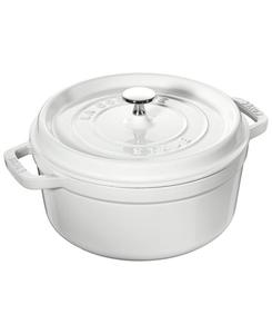 Чугунная круглая кастрюля объемом 4 кварты Staub, White