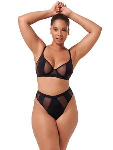 Трусики-Стринги Orla с высокой талией Bluebella, черный