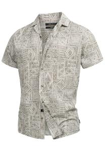 Рубашка на пуговицах классического кроя INDICODE JEANS Frey, Grey