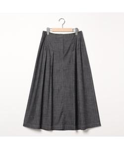 Юбка из фактурной ткани шамбре