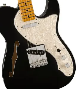 Электрогитара Fender Vintera II '60s Telecaster Thinline, гриф из клена, черная, с чехлом