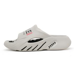 NANJIREN Скользящие тапочки EVA Totem с противоскользящей подошвой, устойчивые к истиранию и амортизирующие, мужские, серо-черные, цвет Gray Black