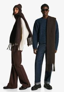 Шарф Bershka PLAIN, Dark Brown