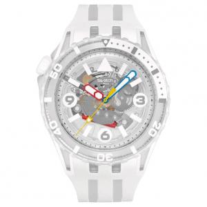 SWATCH Часы Men's Watch, White Dial
