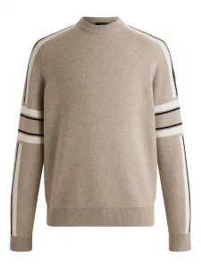 Джемпер в полоску жаккардовой вязки Fusalp, коричневый