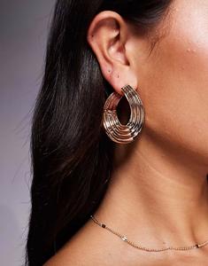 Серьги-гвоздики Zorraa с ребристым узором из золота Aldo