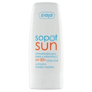 Крем антиоксидантный с витамином С и spf50+ для лица, 50 мл Ziaja Sopot sun