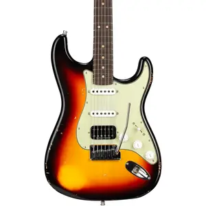 Электрогитара Fender Custom Shop Custom Deluxe HB S-1 Stratocaster Relic с фурнитурой Closet Classic, лимитированная серия, 3-цветный сунберст
