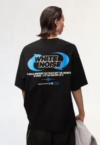 Футболка с коротким рукавом и плюшевым принтом Bershka, Black