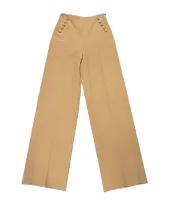 Коричневые узкие брюки Giulia N Couture, коричневый