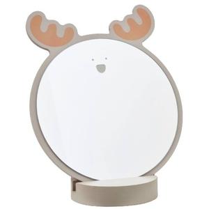 Деревянное декоративное зеркало на подставке в виде оленя, myHomelife, коричневый