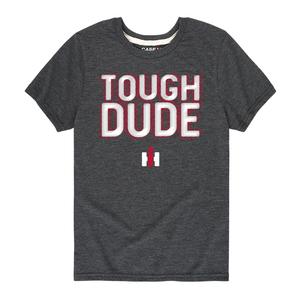Футболка Case IH Tough Dude для мальчиков 8–20 лет с рисунком Licensed Character, серый