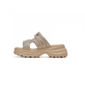 DAPHNE Женские бесшумные шлепанцы EVA на платформе шампань, цвет Champagne