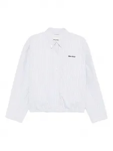 Бомбер на пуговицах Miu Miu, серый