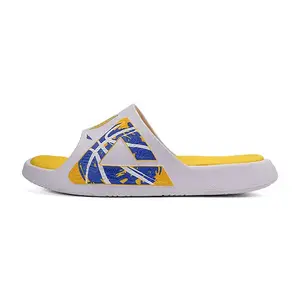 Тихие тапочки EVA Slide для мужчин PEAK, бело-сине-желтые