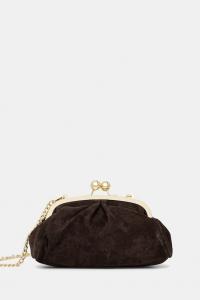 Замшевая сумочка-клатч Answear.LAB, коричневый